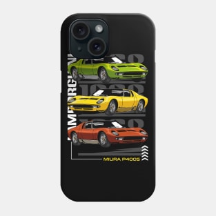 Retro Miura Exotic Car Phone Case