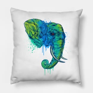 elephant color design Pillow