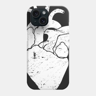 Distressed Anatomical Goth Heart Phone Case