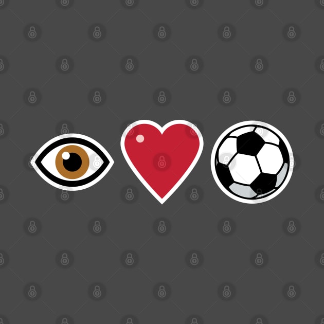 I Love Soccer by Fourteen21 Designs