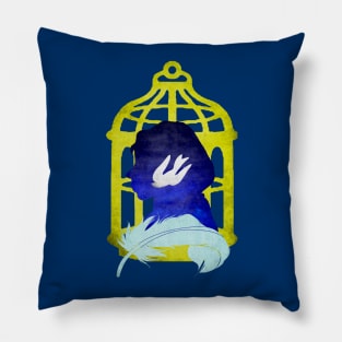 The Bird in the Cage Pillow