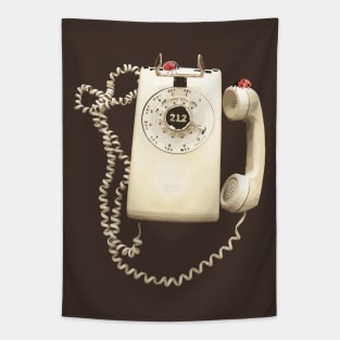 Vintage Phone Ladybirds Tapestry