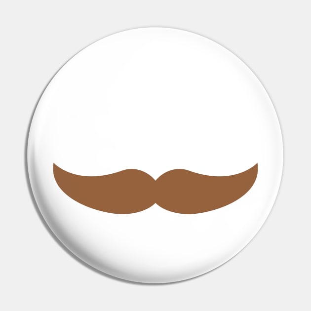 Mustache Pin by Shelby Ly Designs