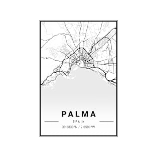 Palma Light City Map T-Shirt