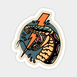 thunder snake tattoo Magnet