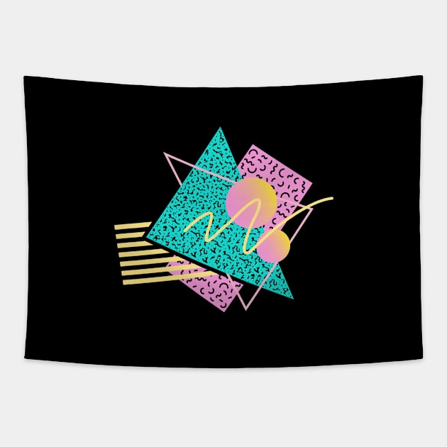 Memphis Pattern 7 / 80s Retro Tapestry by Studio Memphis Waves