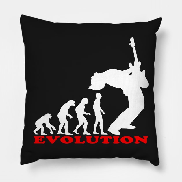 bass player, bass evolution Pillow by hottehue