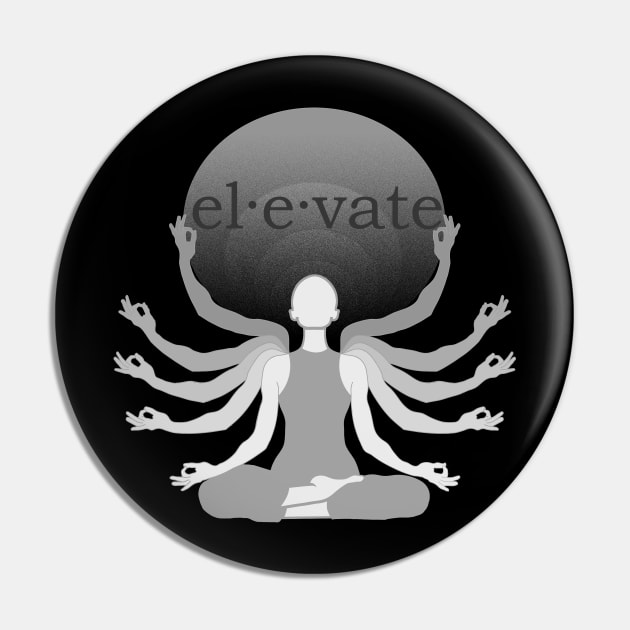 Elevate Healing Top, Spirituality shirt, positive t-shirt, Symbolic clothing, Yoga top, Custom design t-shirt, Spring Clothing Pin by AYar
