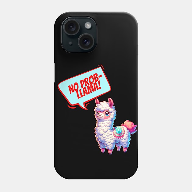 No Prob Llama Phone Case by Bellinna