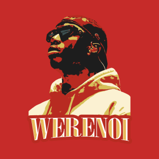 Black Red French Hiphop Rapper Werenoi T-Shirt