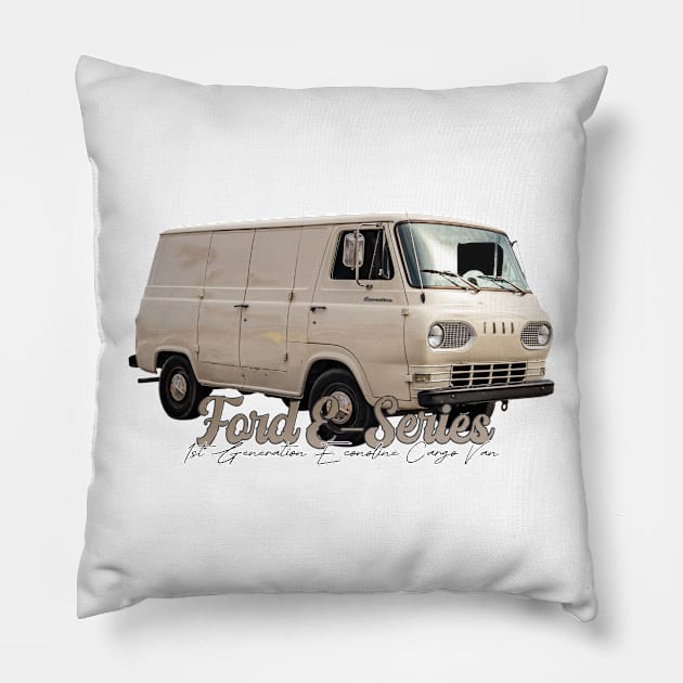 Ford E-Series 1st Generation Econoline Cargo Van Pillow by Gestalt Imagery