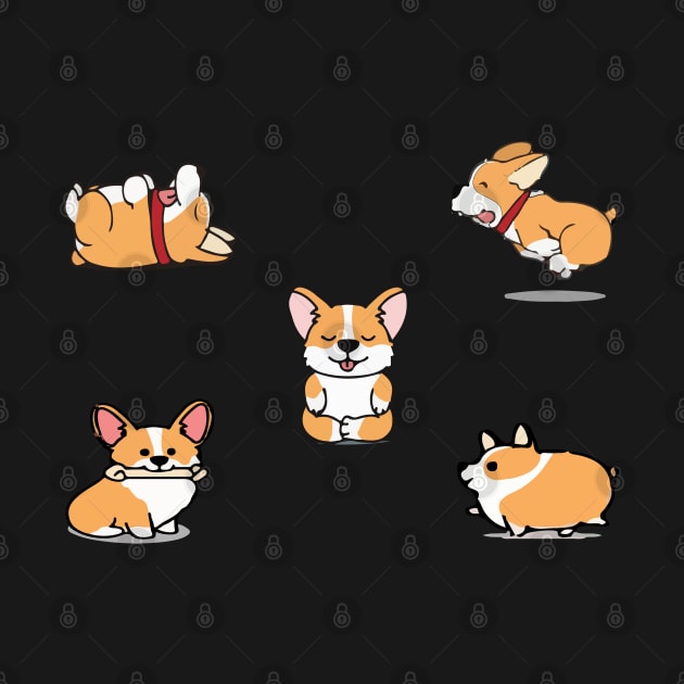 corgi puppies by Serotonin