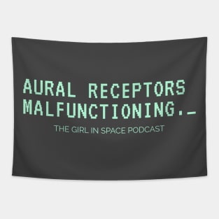 Aural Receptors Malfunctioning Aqua Ink Tapestry