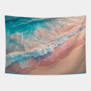 Pastel colors beach Tapestry