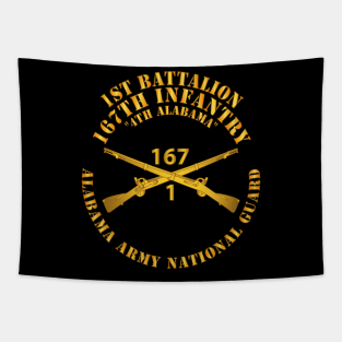 1st Bn, 167th Infantry - 4th Alabama - ALARNG - Inf Branch X 300 Tapestry