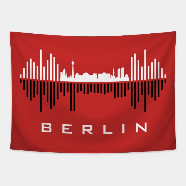 Berlin Soundwave Tapestry by blackcheetah