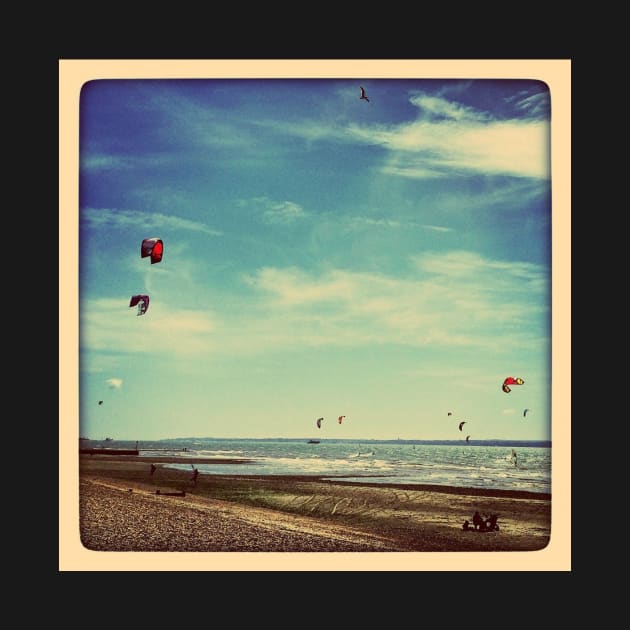 Kite Surfers by Debra Cox 