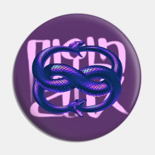 Snakes (purple) Pin