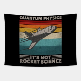 Funny Retro 80´s Rocket Science Quantum Physics Tapestry