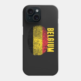 Belgium Flag Fingerprint My Story DNA Belgian Phone Case