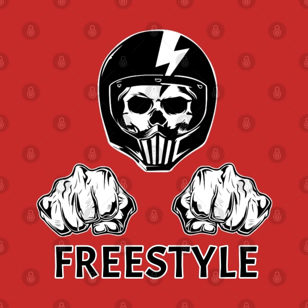 Freestyle helmet by SkullRacerShop