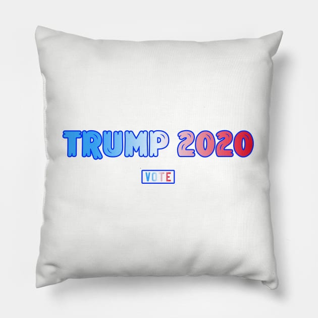 Patriotic Trump Election 2020 Pillow by Lone Wolf Works