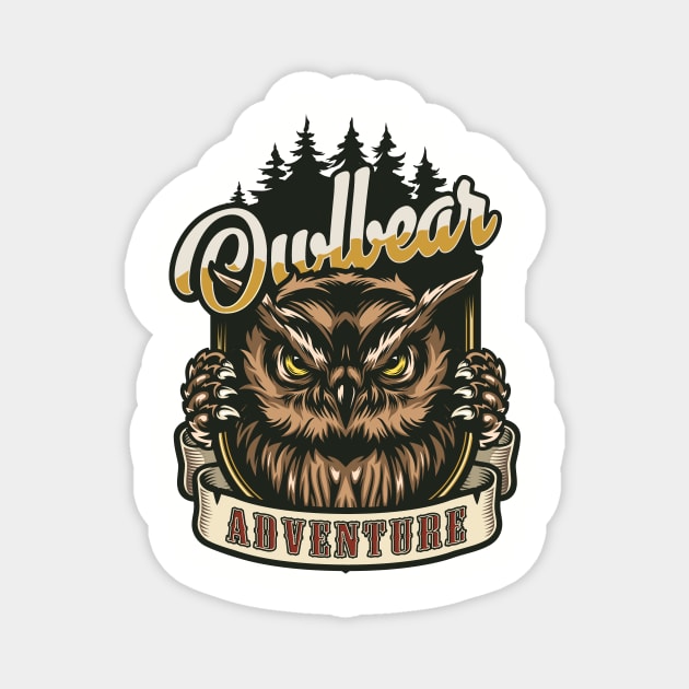 DnD Design Owlbear Adventure Magnet by OfficialTeeDreams