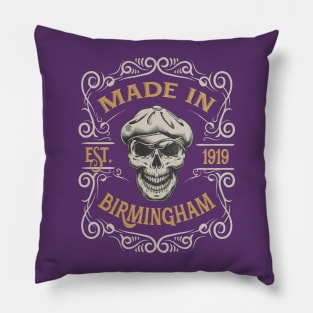 Blinding Newsboy Skull Cap Made In Brum mk5 Pillow