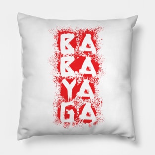 Baba Yaga Blood Splatter Pillow