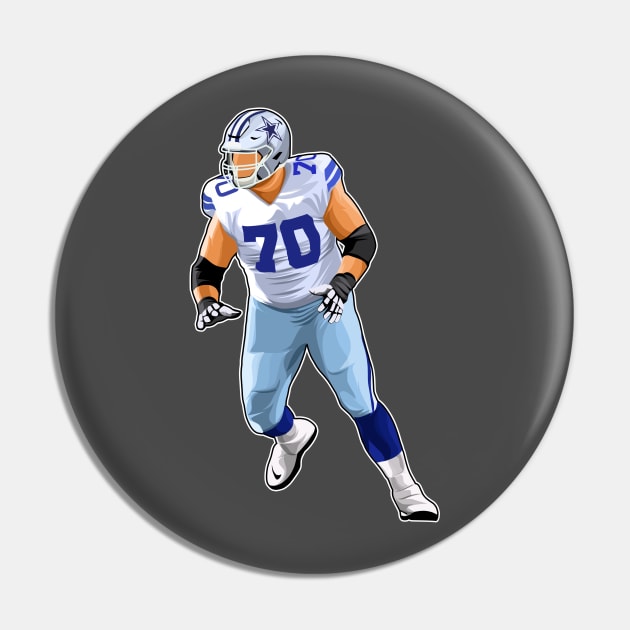 Zack Martin #70 Wall Guard Pin by GuardWall17