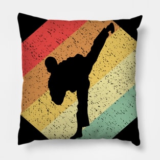 Retro Vintage 80s Karate Gift For Karateka Pillow