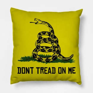 Libertarian gadsden flag dont tread on me Pillow