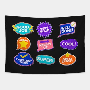 Confetti Positive Sayings Sticker pack Tapestry