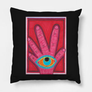 Pink Hand with Eye Pillow