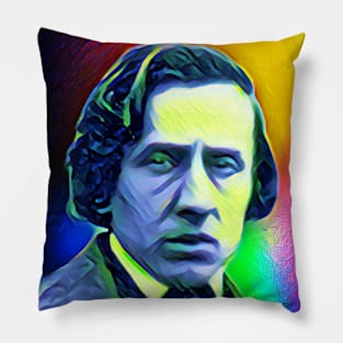 Frédéric Chopin Colourful Portrait | Frédéric Chopin Artwork 6 Pillow