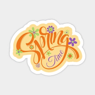 Orange Spring time Magnet