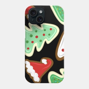 Red and Green Frosted Christmas Cookies, made by EndlessEmporium Phone Case