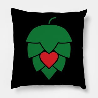 Beer Hops With Heart Pillow