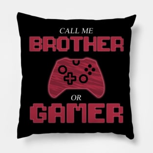Retro brother gamer gift Pillow