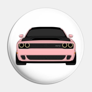 DODGE DEMON FRONT PINK Pin