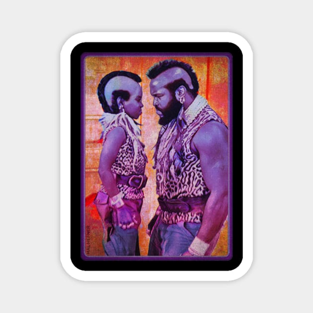T and T - ARNOLD AND MR.T Magnet by HalHefner