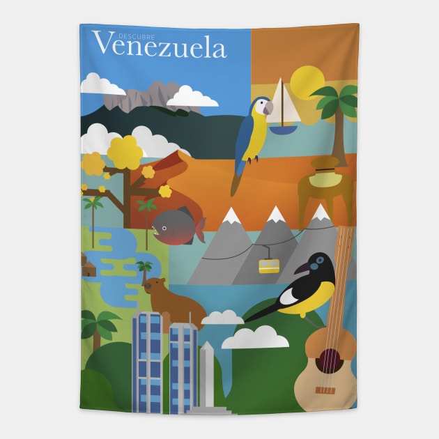 Discover Venezuela Tapestry by bypato
