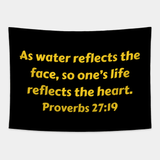 Bible Verse Proverbs 27:19 Tapestry