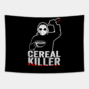 Cereal Killer Funny Breakfast Shirt Tapestry