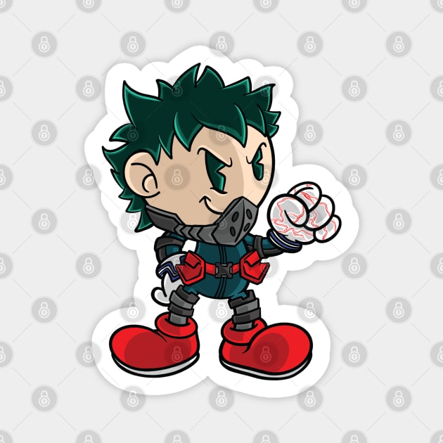 Haunted Midoriya Magnet by chrisnazario