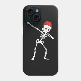 Funny Christmas Dabbing Skeleton Phone Case