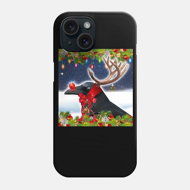 CHRISTMAS RAVEN RUDOLPH FUN!;) Phone Case by SquishyTees Galore!