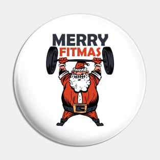 Merry Fitmas Funny Christmas Workout design Pin