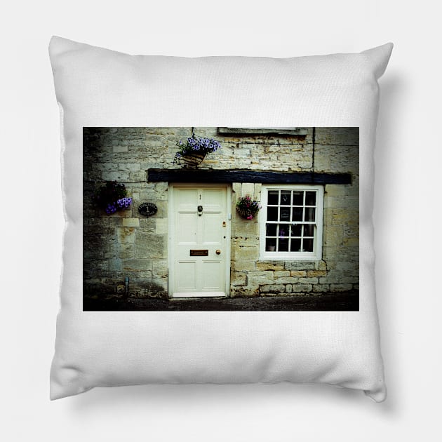 Cotswolds Cottage Tetbury Gloucestershire England Pillow by AndyEvansPhotos