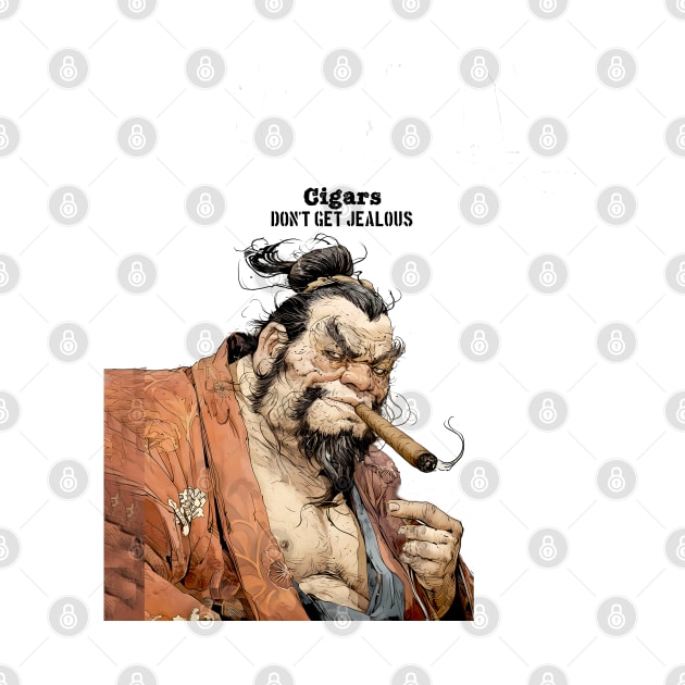 Puff Sumo: "Cigars Don't Get Jealous" on a light (Knocked Out) background by Puff Sumo